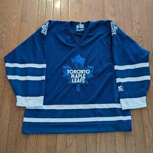 90's Toronto Maple Leafs Blue on Blue Starter Jersey - Size XL